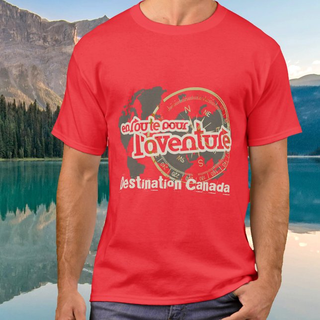 Route pour l'aventure travel red T - Shirt (Von Creator hochgeladen)
