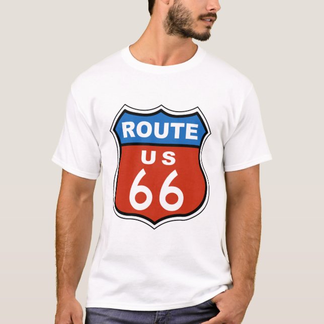 Route US 66 T-Shirt (Vorderseite)