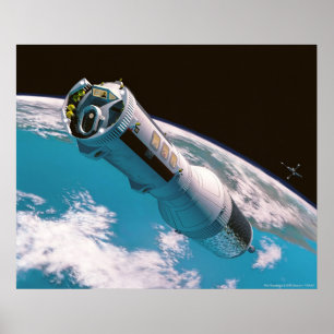 Routinefliegen zum Mond Poster