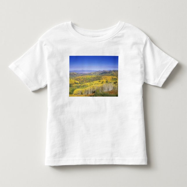 Routinewald in Herbstfarbe, nahe Kleinkind T-shirt (Vorderseite)