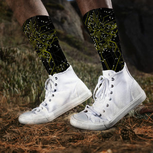 Routing-Prozess farbenfroh Abstrakt, modern Cool d Socken