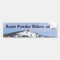 Routt Pulver-Reiter-Autoaufkleber