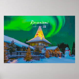 Rovaniemi, Finnland - Magische Aurora Poster