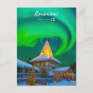 Rovaniemi, Finnland - Magische Aurora Postkarte
