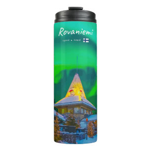 Rovaniemi, Finnland - Magische Aurora Thermosbecher