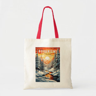 Rovaniemi Finnland Reise Kunst Vintage Tragetasche