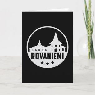 Rovaniemi Finnland Stadt Skyline Stadtbild Geschen Karte