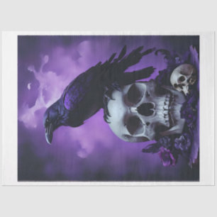 Roven mit Skullen Seidenpapier