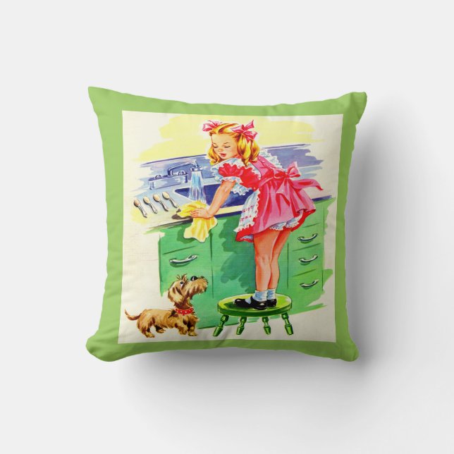 Rover beibringen, wie die Geschirr gewaschen werde Kissen (Vorderseite)