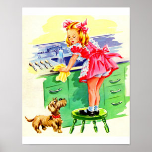 Rover beibringen, wie die Geschirr gewaschen werde Poster