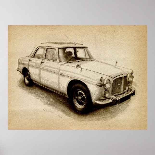 Rover P5 1968 Poster (Vorne)