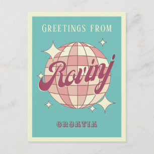 Rovinj Croatia Hrvatska Retro Vintage Postcard Postkarte