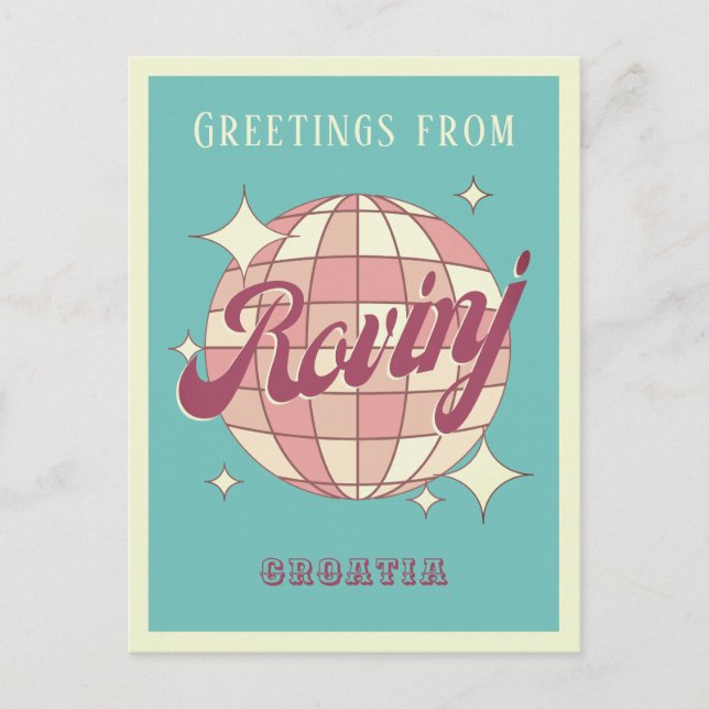 Rovinj Croatia Hrvatska Retro Vintage Postcard Postkarte (Vorderseite)