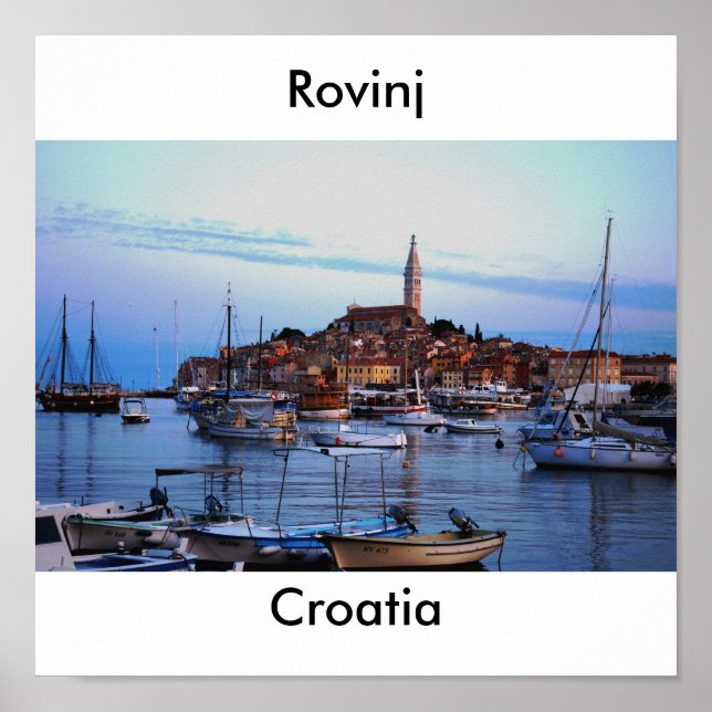 Rovinj Harbour, Kroatien Poster (Vorne)