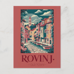 Rovinj Kroatien Vintage-Reise Postkarte Landmarke