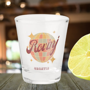 Rovinj Stadt Kroatien Hrvatska Retro Vintag Schnapsglas