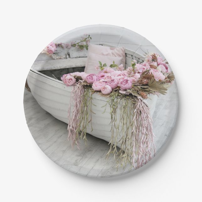 Row Boat Pappteller (Vorderseite)