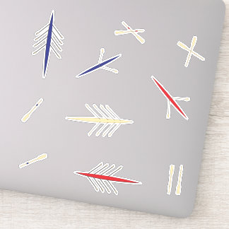 Row Boat Red Blue Rowing Club Aufkleber