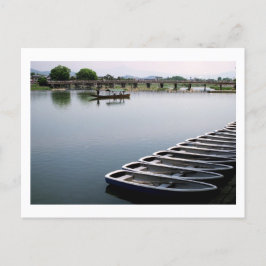 Row Boats: Arashiyama, Kyoto Postcard Postkarte