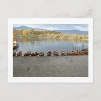 Row Boats of Derwentwater: Lake District Postkarte