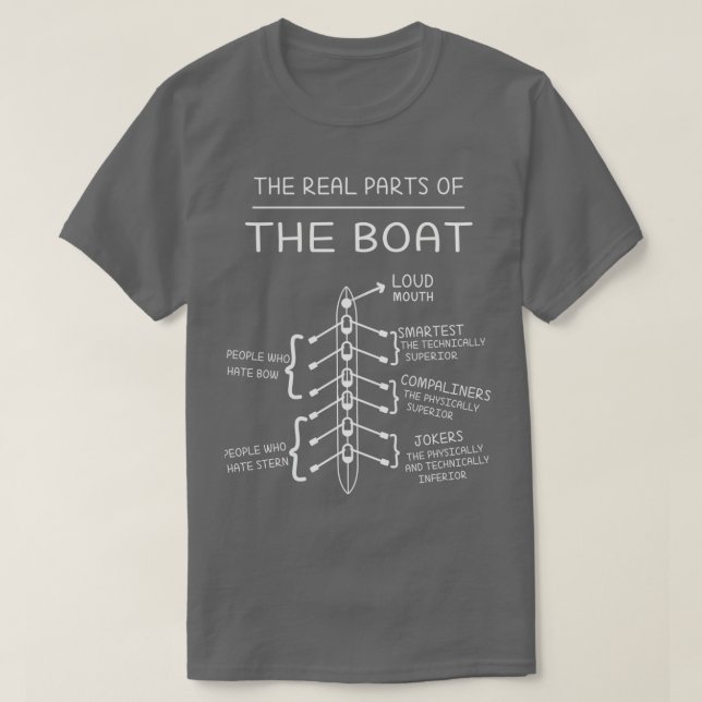 Row Rower Rowing Team Coxswain Rowers Oar T-Shirt (Design vorne)