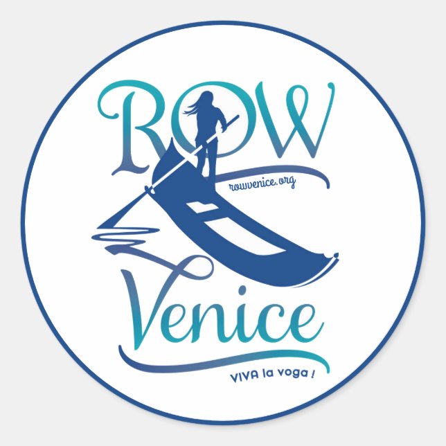 Row Venice Stickers (Vorderseite)