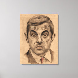 Rowan Atkinson A.K.A Mr Bean Leinwanddruck