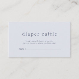 ROWAN Boy Blue Diaper Raffle Card Begleitkarte