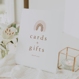 ROWAN Girl Boho Rainbow Baby Duschkarten Geschenke Sockelschild