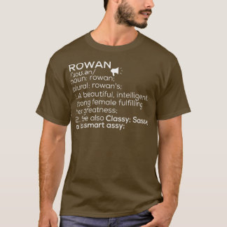 Rowan Name Rowan Definition Rowan Weiblicher Name T-Shirt