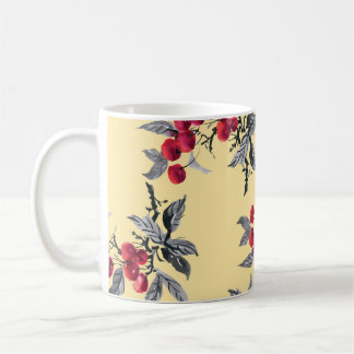 Rowan Pflanze: Aquarell Gelb Nahtlos Kaffeetasse