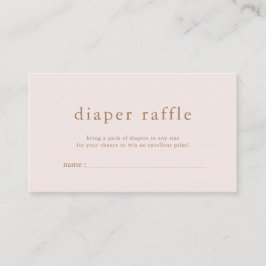 ROWAN Pink Gold Diaper Raffekarte Begleitkarte