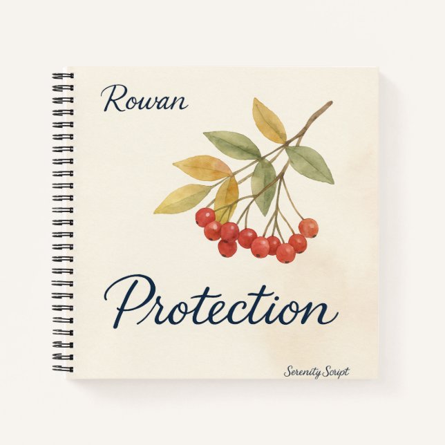 Rowan — Schutz Spiralblock Notizbuch (Vorderseite)