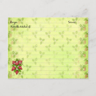 Rowberry Recipe Cards Postkarte