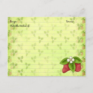 Rowberry Recipe Cards Postkarte