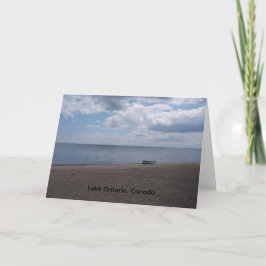 rowboat at Lake Ontario greeting card Karte