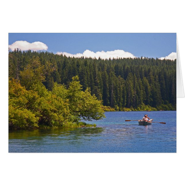 Rowboat auf klarem See (Vorderseite (Horizontal))