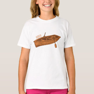 Rowboat-Cartoon-Abbildung T-Shirt