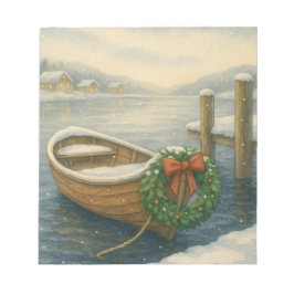 Rowboat Christmas Notizblock