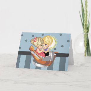 Rowboat-Grußkarte Karte