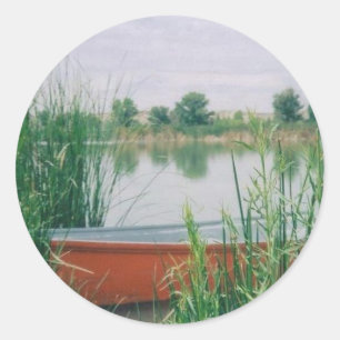 Rowboat Runder Aufkleber