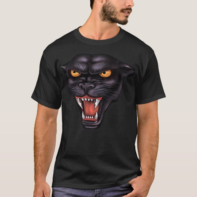 Rowdy Panther Head T-Shirt (Vorderseite)