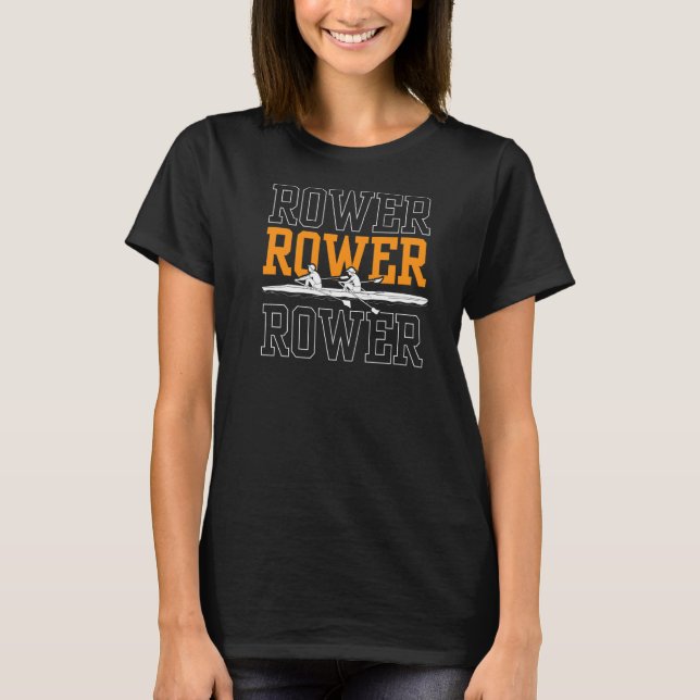 Rower Row Crew Sports Rowing T-Shirt (Vorderseite)