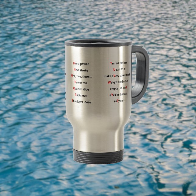 Rowers Alphabet fun A to Z Reisebecher (Von Creator hochgeladen)