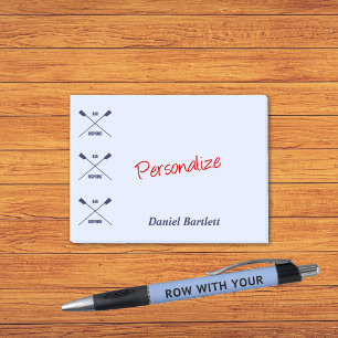 Rowers Ohr inspirierend smartes Blau personalisier Post-it Klebezettel