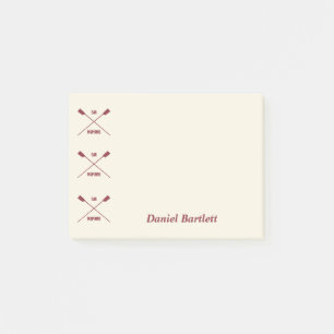 Rowers personalisiertes Ohr inspirierend Sahne Mar Post-it Klebezettel