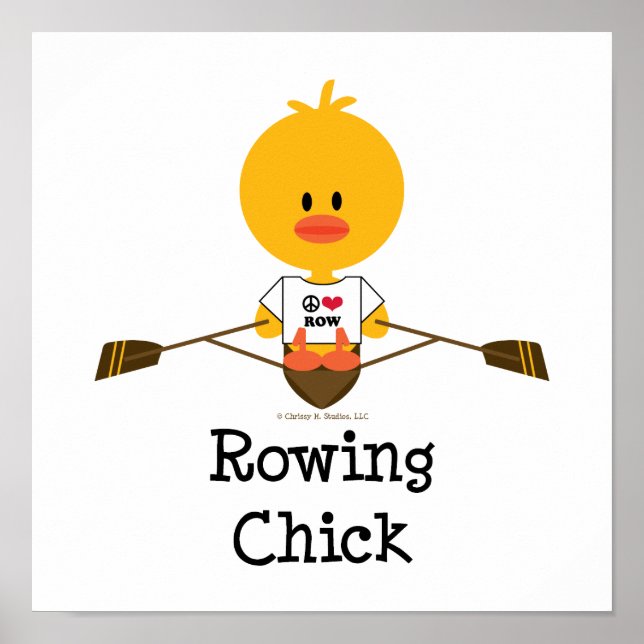 Rowing Chick Poster (Vorne)