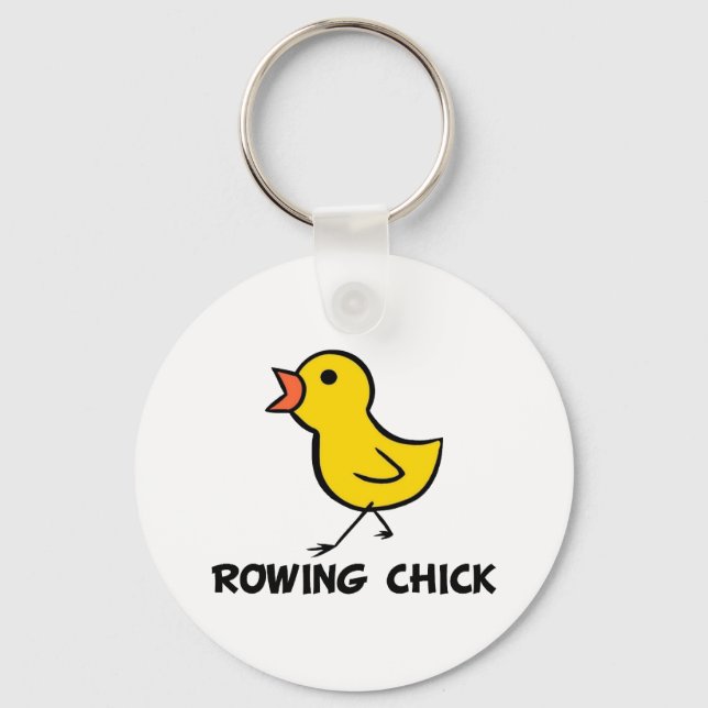 Rowing Chick Schlüsselanhänger (Vorderseite)