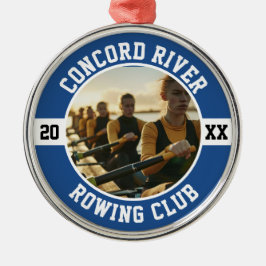 Rowing Crew Rower Team Club Boat Sports Ornament Aus Metall