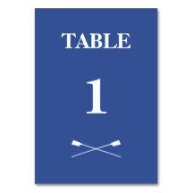 Rowing Crown Oars Monogramm Blau